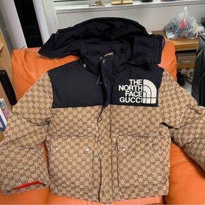 Gucci Tan and Black Puffer Jacket